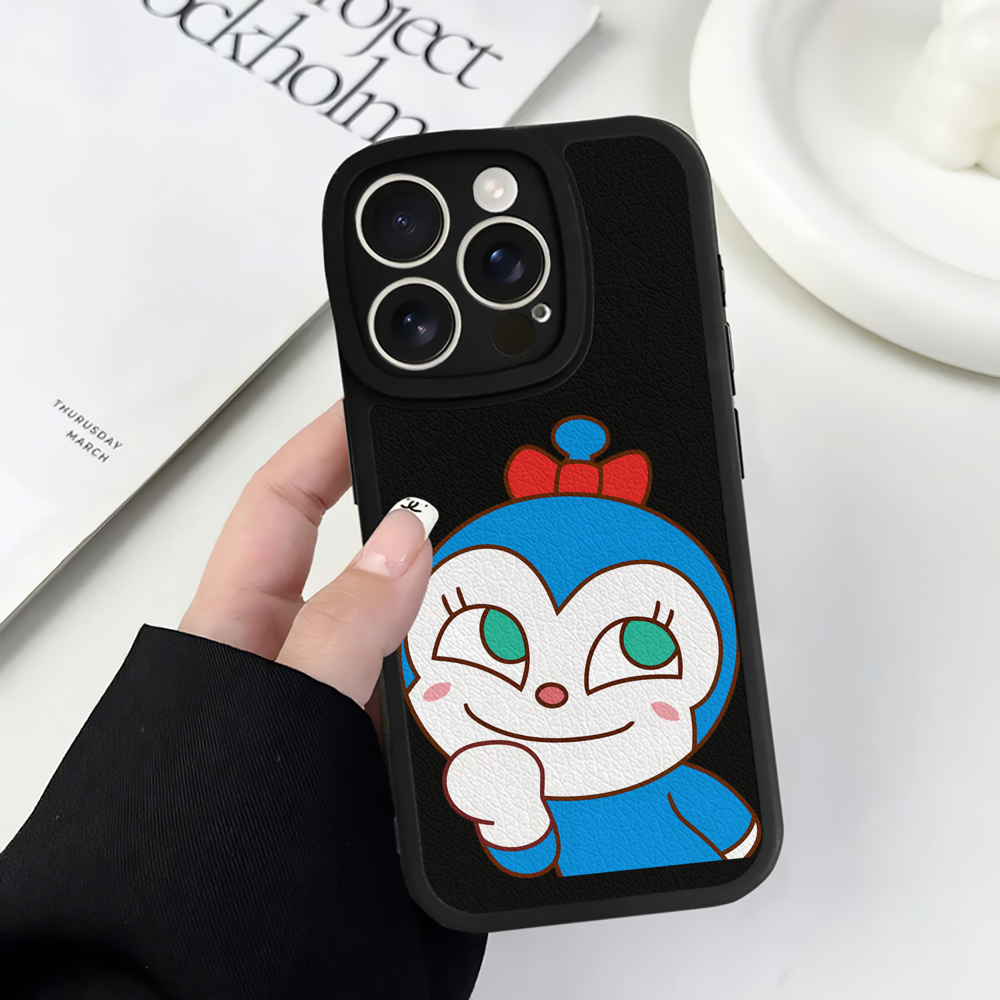（画像用） アンパンマン Anpanman 【iPhone 16シリーズ対応】シリコンスマホケース（レザー調） 材質：シリコン